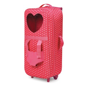 Badger Basket Trolley Doll Carrier with Plush Friend Harness - Pink/Star