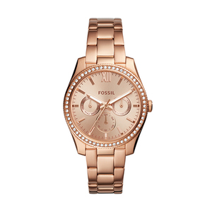 Ladies Scarlette Multi-Function Crystal Rose Gold Stainless Steel Watch