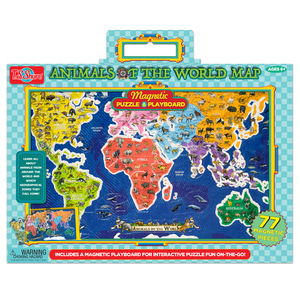 TS Shure Animals of the World Map Magnetic Playboard and Puzzle
