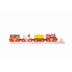 BigJigs Toys Farmyard Train