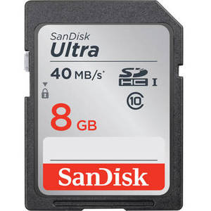 8GB Ultra UHS-I SDHC Memory Card (Class 10)