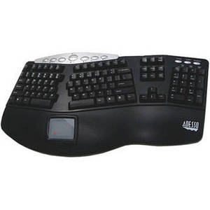 Tru-Form Pro Contoured Ergonomic Keyboard with Touchpad - USB (Black)