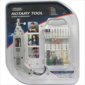 Chicago Power Tools 72-Piece Rotary Tool Set