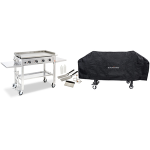 Four Burner 36" SS Griddle Cooking Station w/ Cover & 7pc Griddlin Kit