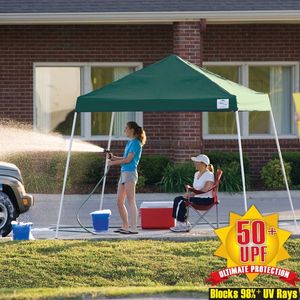 ShelterLogic Pop-Up 10' x 10' Canopy with Green Cover