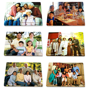 Melissa & Doug Realistic Multi-Generational Multi-Cultural Family Puzzle Set