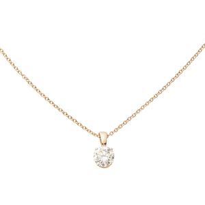 14k Yellow Gold Diamond Necklace .50ct