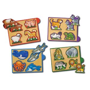 Melissa & Doug Animals Mini-Puzzle Pack