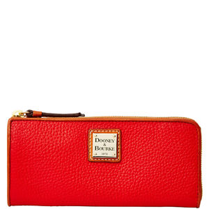Pebble Grain Zip Clutch