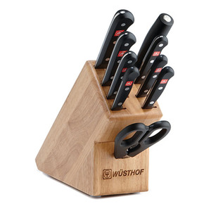 Gourmet 10 Pc. Cutlery Set w/Wood Block