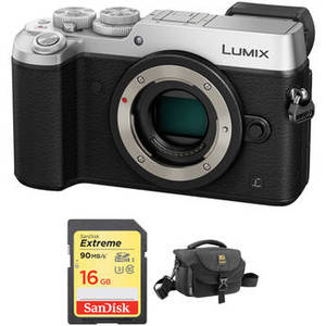 Lumix DMC-GX8 Mirrorless Micro Four Thirds Digital Camera Body with Accessory Kit (Silver)
