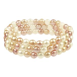 Lita Fresh Water Pearl Woven Stretch Bracelet