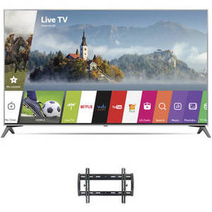 UJ7700-Series 65"-Class HDR UHD Smart IPS LED TV and Tilting Wall Mount Kit