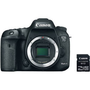 EOS 7D Mark II DSLR Camera Body with W-E1 Wi-Fi Adapter