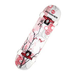 Punisher Skateboards Cherry Blossom 31.5-Inch Complete Skateboard