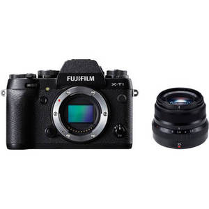 X-T1 Mirrorless Digital Camera with 35mm f/2 Lens Kit (Black)