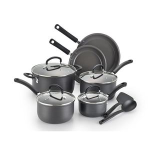 Precision Ceramic Hard Anodized 12-Piece Cookware Set