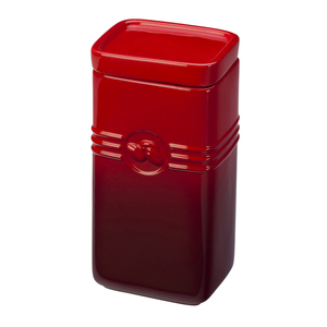 2 Qt Stoneware Coffee Storage Jar Cherry