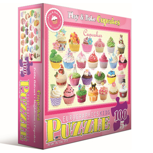 EuroPuzzles Play & Bake Cupcakes: 100 Pcs