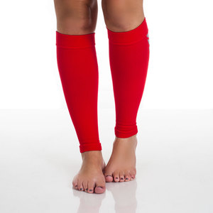 Remedy Calf Compression Running Sleeve Socks - Medium/Red