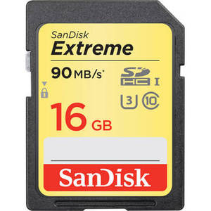 16GB Extreme UHS-I SDHC Memory Card