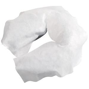 Master Massage Disposable 100 Pack Face Cushion Cover, Pillow Cradle Headrest Cover Sheet