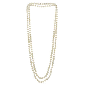 Genuine Freshwater Baroque Pearl Knotted Endless 64" Necklace