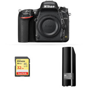 D750 DSLR Camera Body with Storage Kit