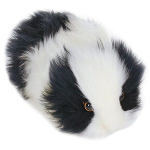 hansa Black and White Guinea Pig Plush