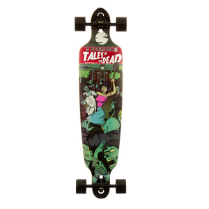 Punisher Skateboards  Tales of the Dead Professional Drop Down Complete 40-Inch Longboard Skateboard With Concave Deck