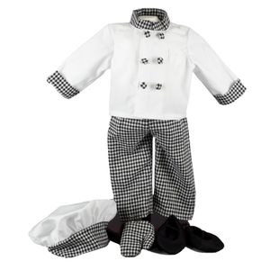 The Queen's Treasures Chef's Outfit: Hat Jacket Pants shoes Oven Mitt Fits 18&quot; American Girl&#174; Doll Clothes & Accessories
