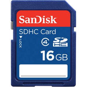 16GB SDHC Memory Card Class 4