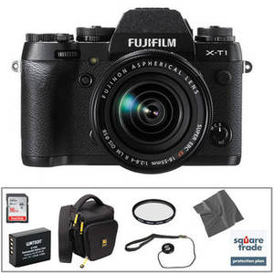 X-T1 Mirrorless Digital Camera with 18-55mm Lens Deluxe Kit