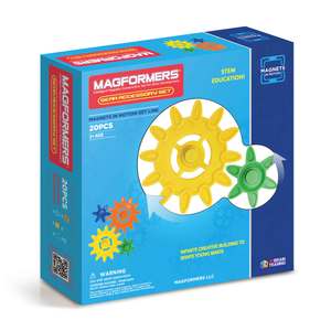 Magformers Magnets in Motion Gear Accessory 20pc Set