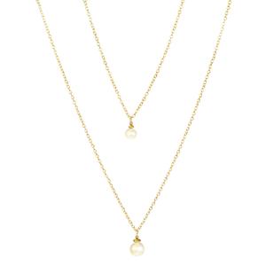 Mother+Daughter Pearl Necklace Set