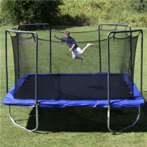 Skywalker 15' Square Trampoline with Blue Spring Pad
