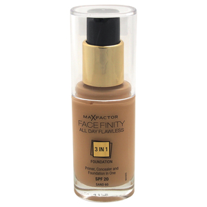 Max Factor Facefinity All Day Flawless 3 In 1 Foundation SPF20 - # 60 Sand by for Women - 30 ml Foundation