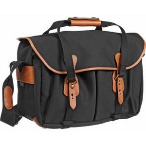 445 Shoulder Bag (Black with Tan Leather Trim)
