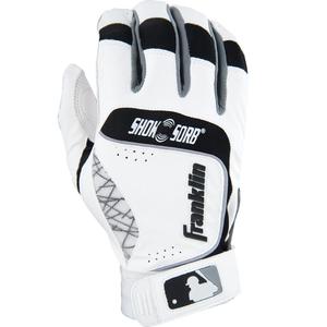 Franklin Sports Shok-Sorb Neo Batting Glove White/Black Adult X-Large
