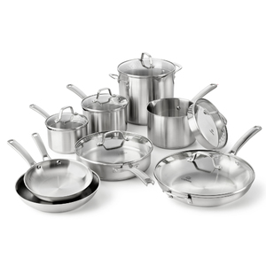 Classic Stainless Steel 14pc Cookware Set