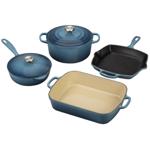 6pc Cast Iron Cookware Set Marine