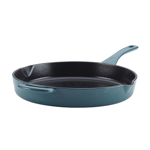 12" Cast Iron Skillet Twilight Teal