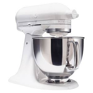 KitchenAid KSM150PSWW  Artisan® Series White on White 5 Quart Stand Mixer