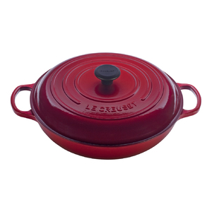 Enamaled Cast Iron 1.5 Qt Braiser Cherry