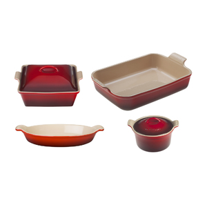 Heritage 6pc Stoneware Set Cherry