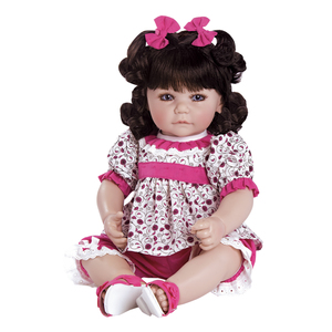 Adora Dolls Toddler Cuddly & Weighted 20" Play Doll- Cutie Patootie with Dark Brown Hair & Blue Eyes Ages 6+