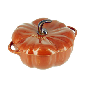 Ceramic 24oz Pumpkin Cocotte Burnt Oramge