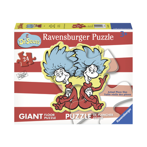 Ravensburger Dr. Seuss Thing 1 & 2 Giant Shaped Floor Puzzle: 24 Pcs