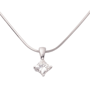 White Gold .50ct Diamond Necklace