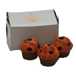 The Queen's Treasures Set of 3 Realistic Looking Blueberry Muffins, Sized perfectly for 18 Inch American Girl&#174; Dolls